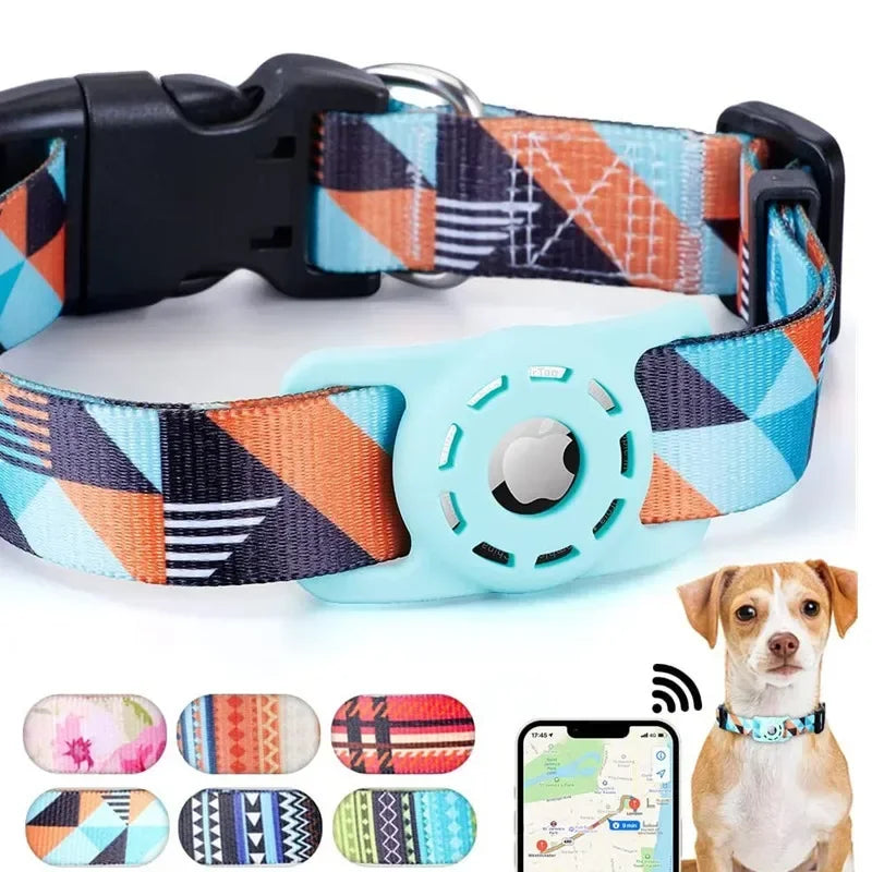 Dog Collar with Apple AirTag Holder
