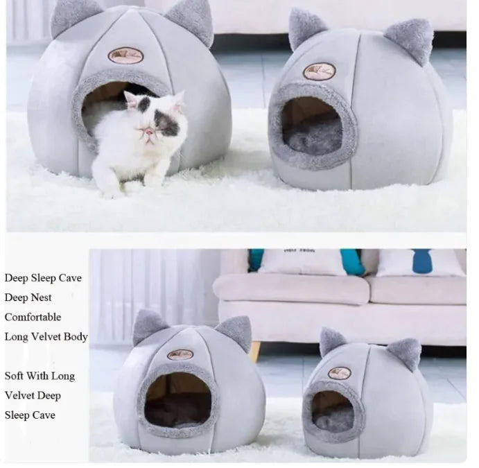 CozyNest Large Winter Cat Bed